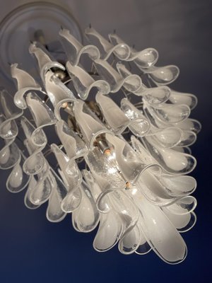 Large White Murano Chandelier in the Style of Mazzega-ARN-1128721