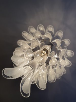 Large White Murano Chandelier in the Style of Mazzega-ARN-1128721