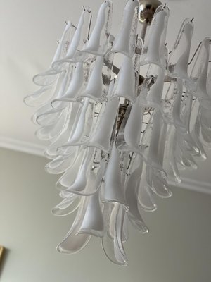 Large White Murano Chandelier in the Style of Mazzega-ARN-1128721