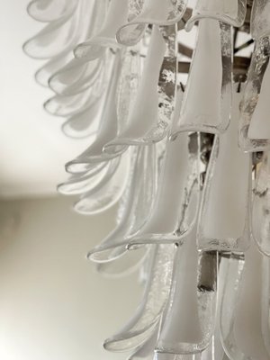 Large White Murano Chandelier in the Style of Mazzega-ARN-1205677