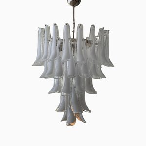 Large White Murano Chandelier in the Style of Mazzega-ARN-1128721