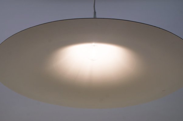 Large White Semi Pendant Lamp by Claus Bonderup & Torsten Thorup for Fog & Mørup, 1970s-KQB-621445