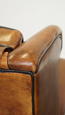 Large Wing Chairs in Sheep Leather, Set of 2-HPP-2033010