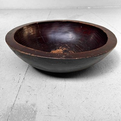 Large Wooden Dough Bowl, Japan, 1890s-DWL-1702575