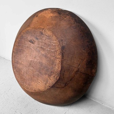 Large Wooden Dough Bowl, Japan, 1890s-DWL-1702574