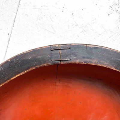 Large Wooden Urushi Dough Bowl, Japan, 1890s-DWL-1713121