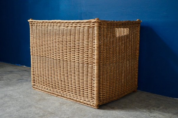 Large Woven Wicker Trunk, 1970s-AIU-1417423