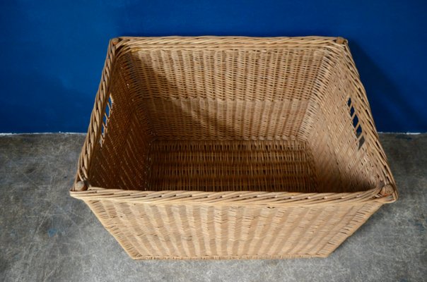 Large Woven Wicker Trunk, 1970s-AIU-1417423