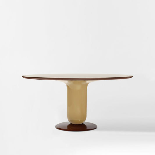 Round Glass-Fibre Table Explorer 4 by Bd Barcelona Design #Beige