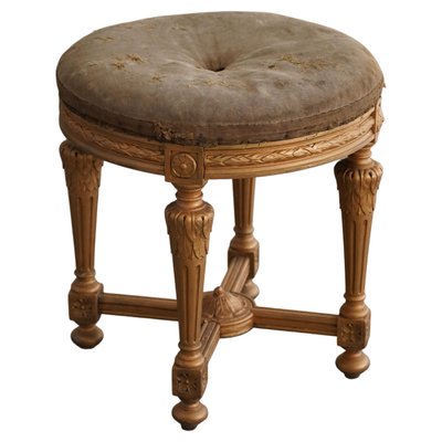 Late 18th Century Gustavian Swedish Round Stool-MXF-1385308