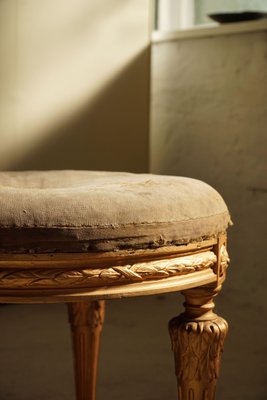 Late 18th Century Gustavian Swedish Round Stool-MXF-1385308