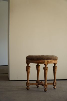 Late 18th Century Gustavian Swedish Round Stool-MXF-1385308