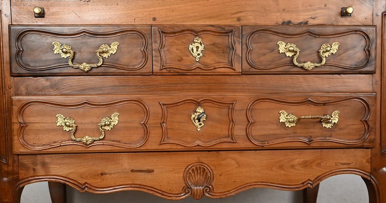 Late 18th Century Louis XV Walnut Chest of Drawers-RVK-1420634