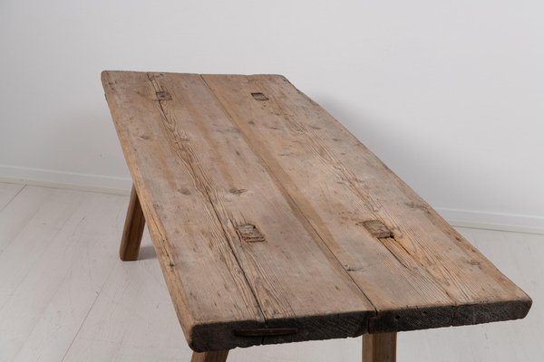 Late 18th Century Swedish Folk Art Pine Table-MJF-1105113