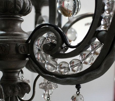 Late-19th Century Bronze Half-Cage Chandelier-RVK-753600