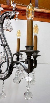 Late-19th Century Bronze Half-Cage Chandelier-RVK-753600