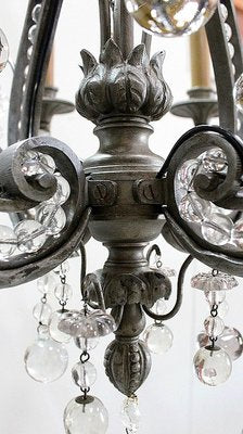 Late-19th Century Bronze Half-Cage Chandelier-RVK-753600