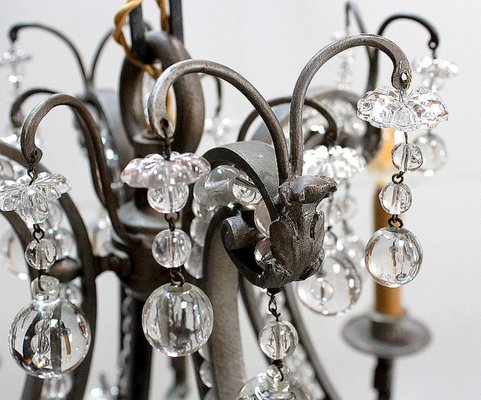 Late-19th Century Bronze Half-Cage Chandelier-RVK-753600