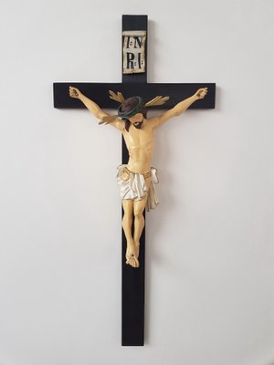 Late 19th Century Carved Crucifix-IND-954146