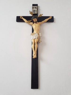 Late 19th Century Carved Crucifix-IND-954146