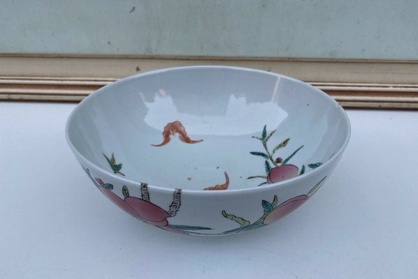 Late 19th Century Chinese Porcelain Serving Dish with Fruit Decor-QKG-1449000