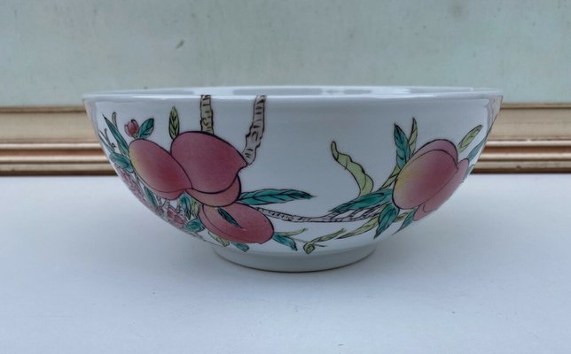 Late 19th Century Chinese Porcelain Serving Dish with Fruit Decor-QKG-1449000