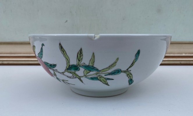 Late 19th Century Chinese Porcelain Serving Dish with Fruit Decor-QKG-1449000