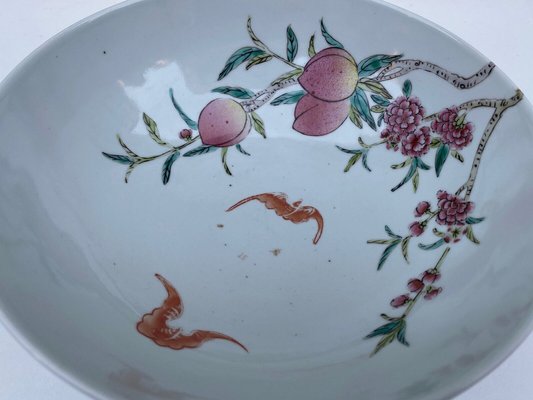 Late 19th Century Chinese Porcelain Serving Dish with Fruit Decor-QKG-1449000