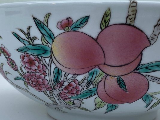 Late 19th Century Chinese Porcelain Serving Dish with Fruit Decor-QKG-1449000