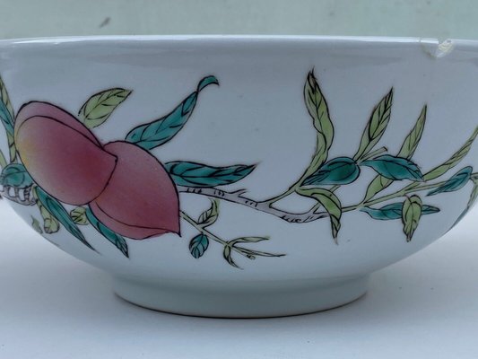 Late 19th Century Chinese Porcelain Serving Dish with Fruit Decor-QKG-1449000