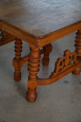 Late 19th Century Danish Baroque Square Dining / Desk Table-MXF-1363256