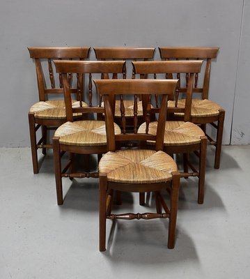 Late 19th Century Dining Chairs in Blonde Cherry, Set of 6-RVK-1438325