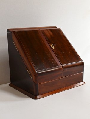 Late 19th Century English Mahogany Mailbox-RVK-1420420