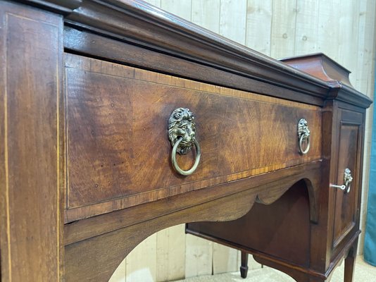 Late 19th Century English Mahogany Serving Buffet-QYF-1175105