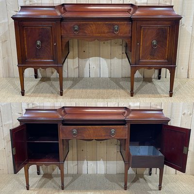 Late 19th Century English Mahogany Serving Buffet-QYF-1175105