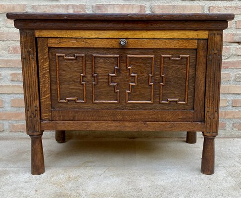 Late 19th Century French Carved Oak Coffer-NOU-1716315