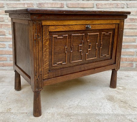 Late 19th Century French Carved Oak Coffer-NOU-1716315