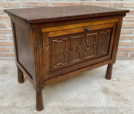 Late 19th Century French Carved Oak Coffer-NOU-1716315