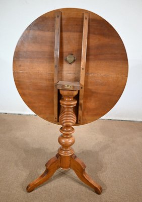 Late 19th Century Louis Philippe Style Walnut Pedestal Table-RVK-1453833