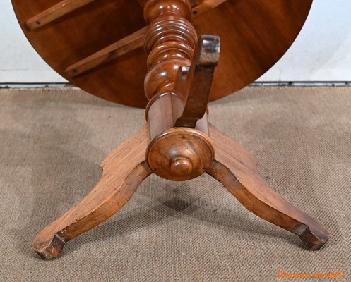 Late 19th Century Louis Philippe Style Walnut Pedestal Table-RVK-1453833