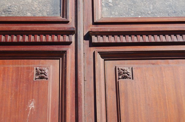 Late 19th Century Louis XVI Wall Panel in Mahogany-AWH-1359445