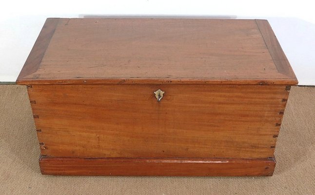 Late 19th Century Mahogany Travel Trunk-RVK-1386803