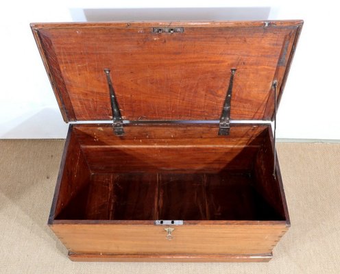 Late 19th Century Mahogany Travel Trunk-RVK-1386803