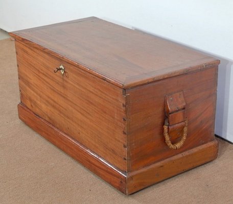 Late 19th Century Mahogany Travel Trunk-RVK-1386803