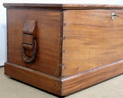 Late 19th Century Mahogany Travel Trunk-RVK-1386803