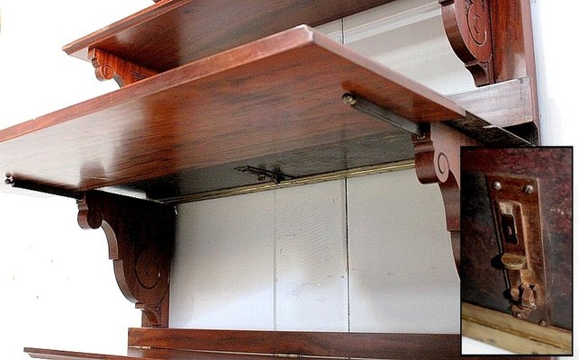 Late-19th Century Mahogany Wall Shelf or Secretaire Stand-RVK-777733