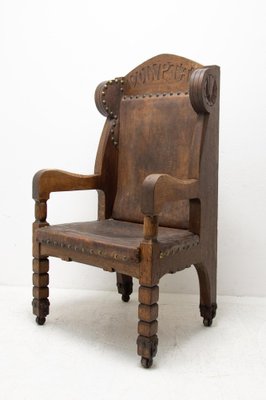 Late 19th Century Massive Throne Chair in Historicist Style-HXT-985890