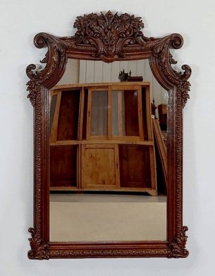 Late 19th Century Oak Chimney Mirror-RVK-1328795