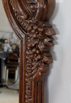 Late 19th Century Oak Chimney Mirror-RVK-1328795