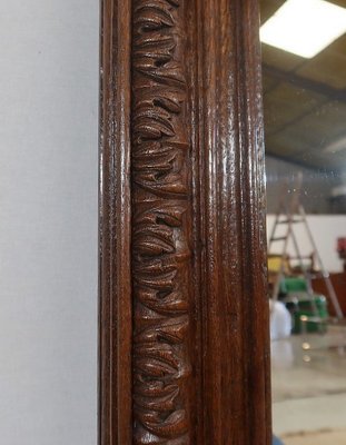 Late 19th Century Oak Chimney Mirror-RVK-1328795